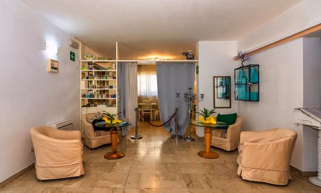 Angolo soggiorno del ristorante La Terrazza